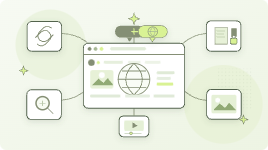GlotEO connecting website text, images, video, and localized experiences